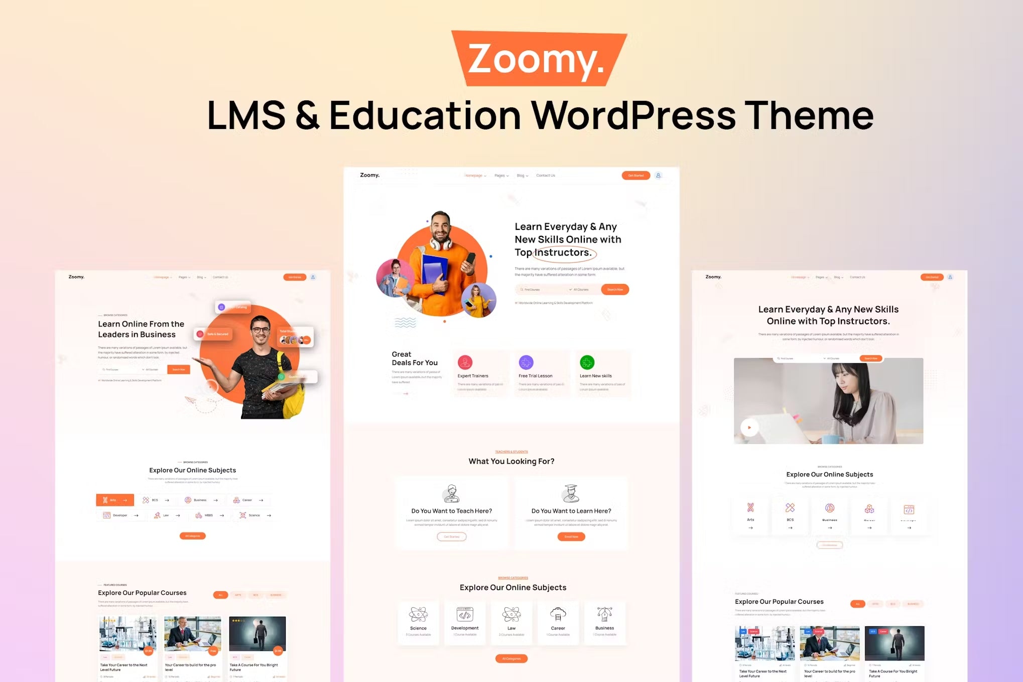 Zoomy - LMS & Education WordPress Theme by exstore