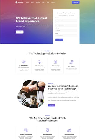 Zumtech IT Solutions & Technology WordPress Theme by exstore