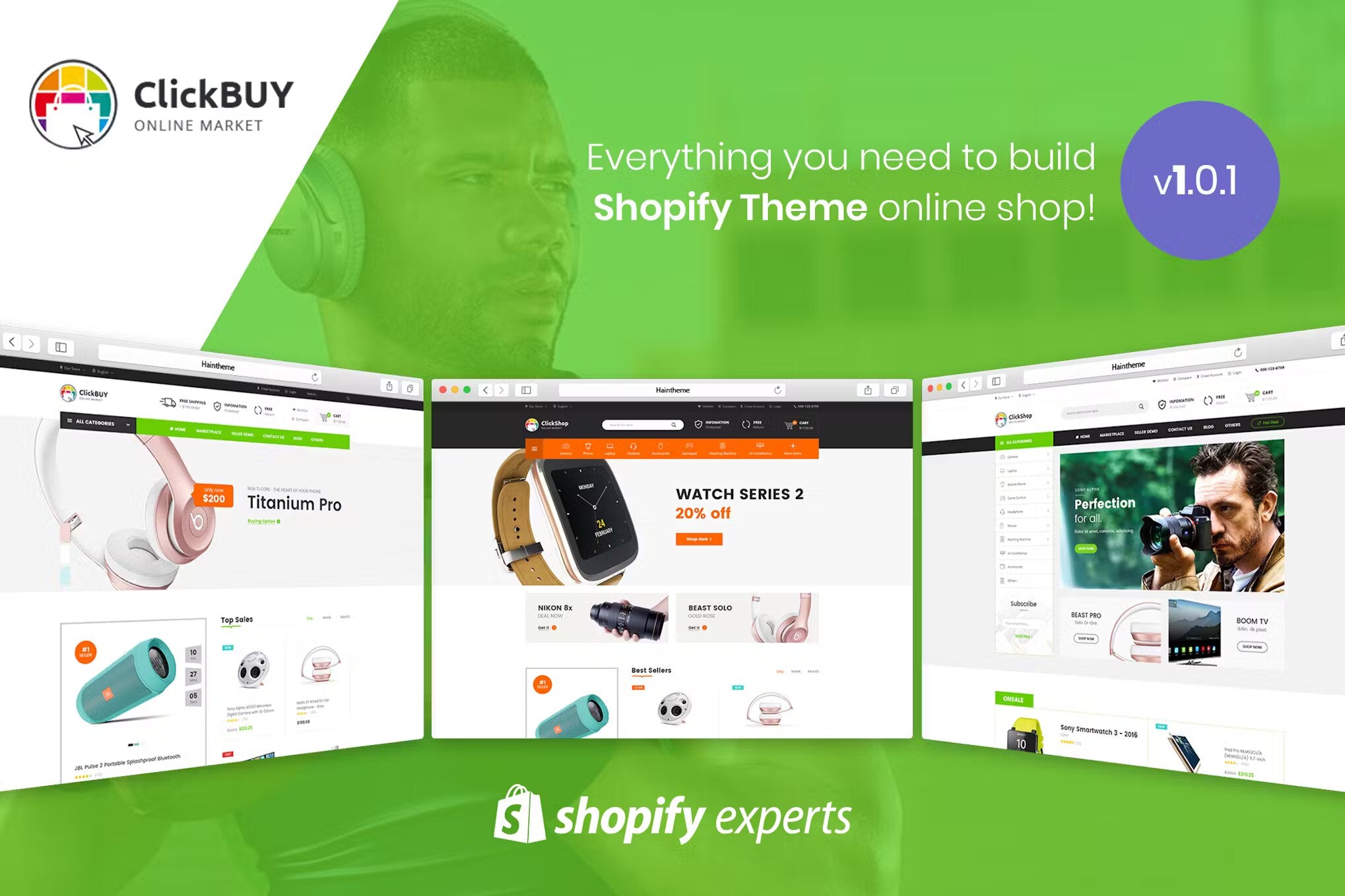 ClickBuy | Multi Store Responsive Shopify Theme by exstore
