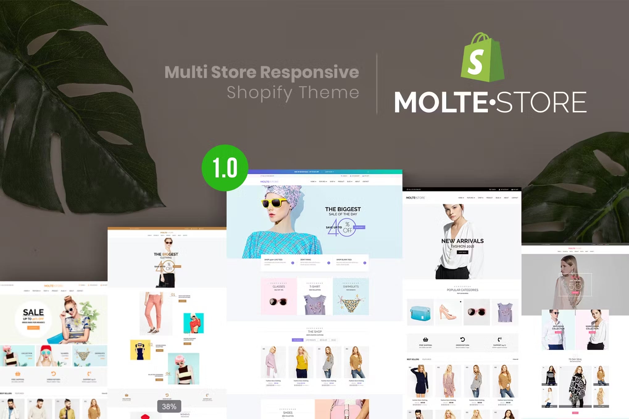 MolteStore - Multi Store Responsive Shopify Theme by exstore