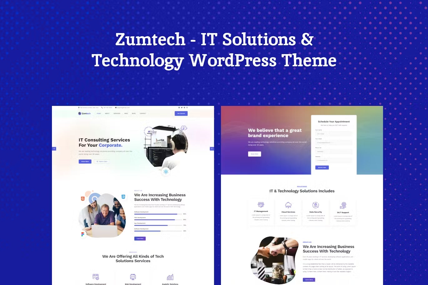 Zumtech IT Solutions & Technology WordPress Theme by exstore