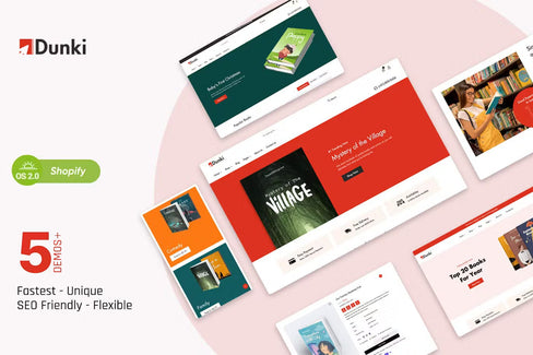 Dunki - Book Store Shopify Theme by exstore